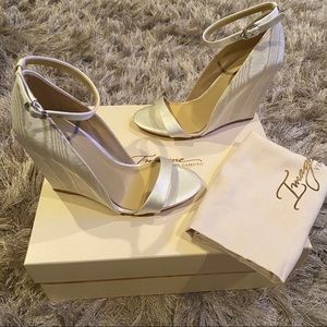 Imagine Vince Camuto Lessli Satin Wedge Sandal